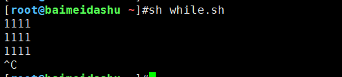 shell while true break 循环语句 详解