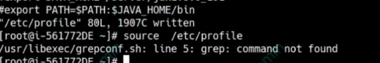 linux配置文件/etc/profile PATH 更改错误，导致命令失效