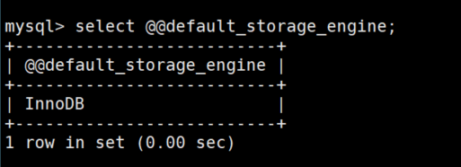 mysql 数据库存储引擎相关命令