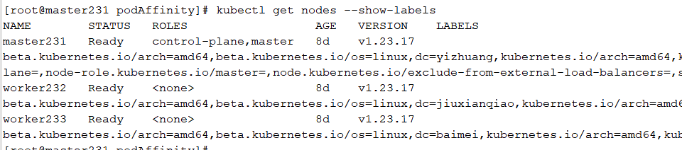 K8s Pod调度之亲和性 podAffinity