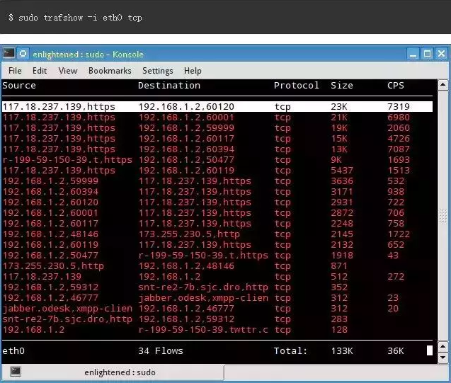 18个工具分析Linux系统占用网络带宽大的程序 第30张