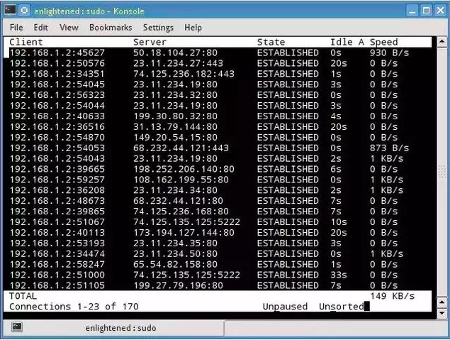 18个工具分析Linux系统占用网络带宽大的程序 第16张