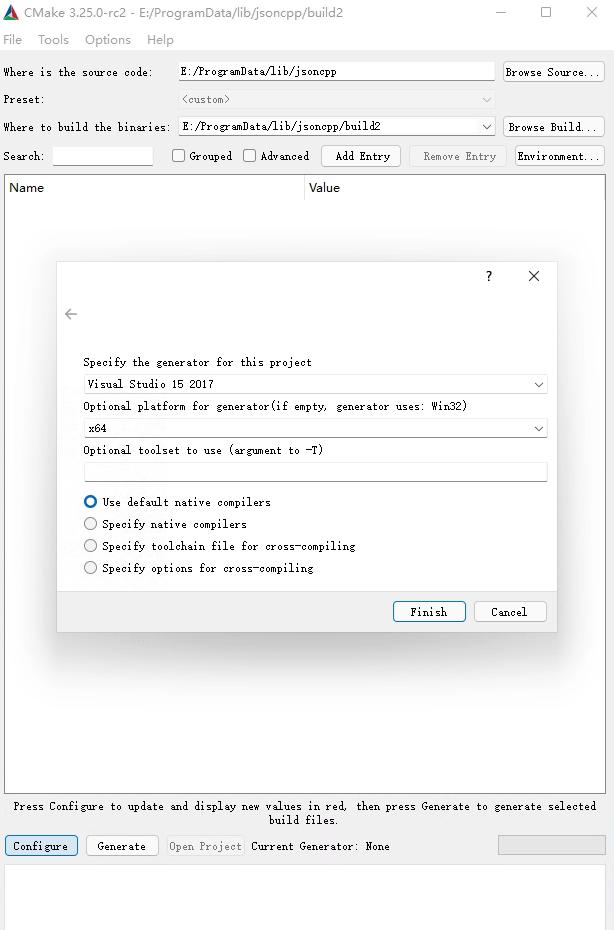Visual Studio 配置 C++ JsonCpp 使用环境