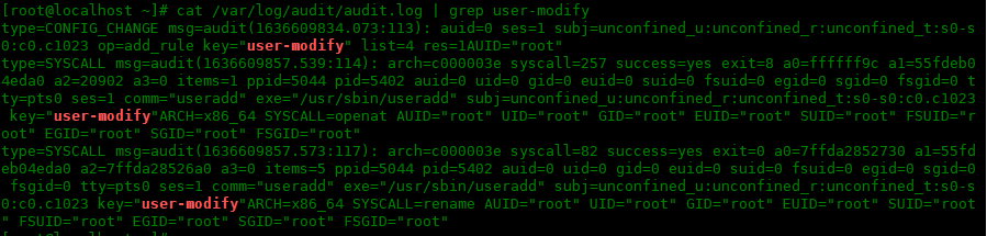 Centos 8 使用 auditd 配置系统审计