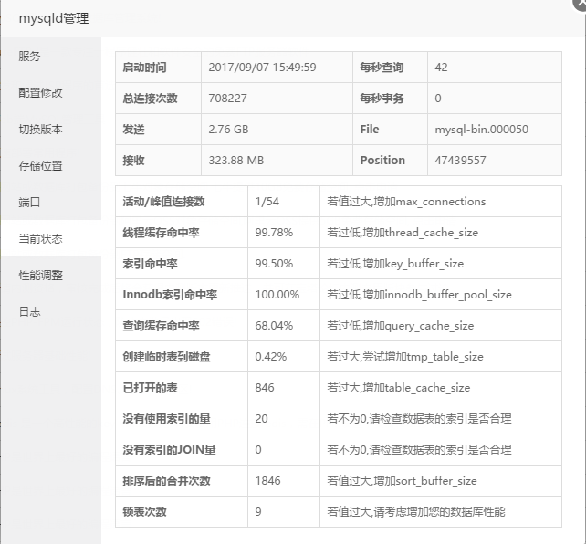 通过宝塔面板实现MySQL性能简单调优