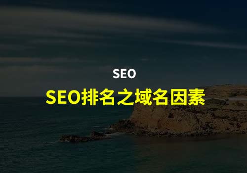 SEO：聊聊关于影响SEO排名之域名因素