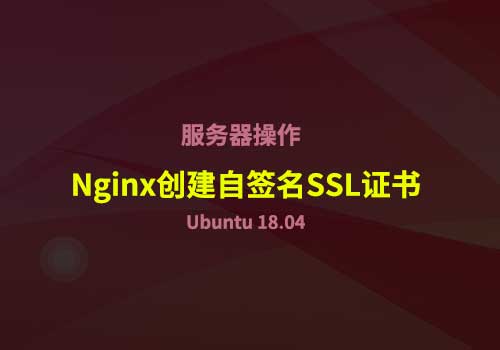 如何在 Ubuntu 18.04 中为Nginx创建自签名SSL证书