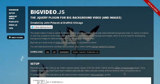 推荐10个2014年最佳的jQuery视频插件