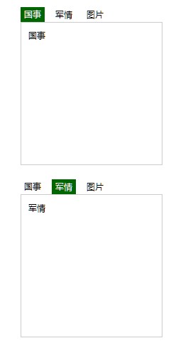 jQuery简单实现tab选项卡切换效果