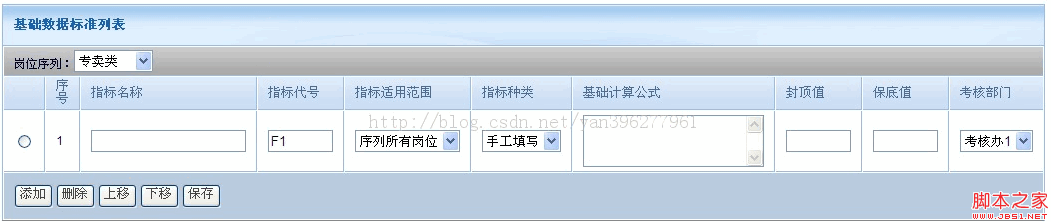 jquery对table中各数据的增加、保存、删除操作示例