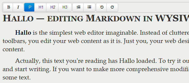 Hallo.js基于jQuery UI所见即所得的Web编辑器