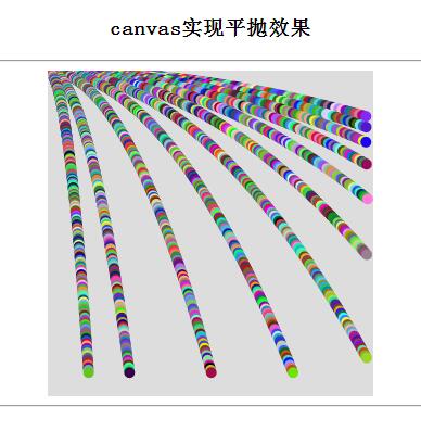 jQuery+canvas实现的球体平抛及颜色动态变换效果