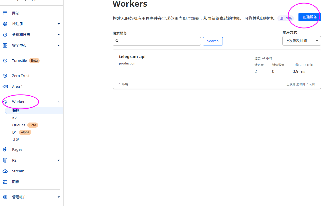 使用cf的Worker代理TelegramBotApi