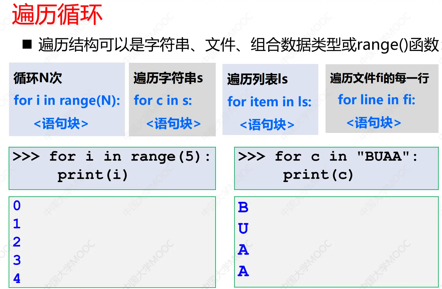 Python程序控制结构