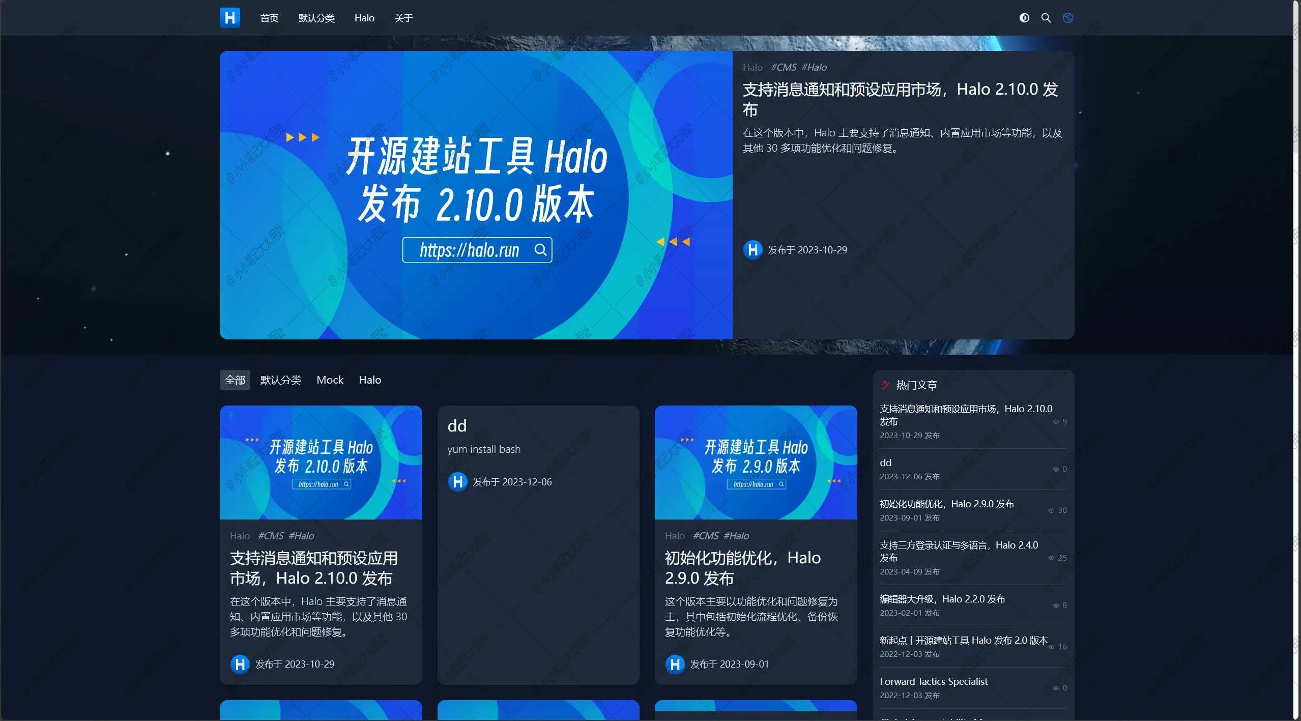 【Docker】搭建强大易用的个人博客 - Halo