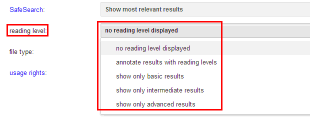 关于 Google 搜索中的 Reading level 和 Verbatim-料网 - 外贸老鸟之路