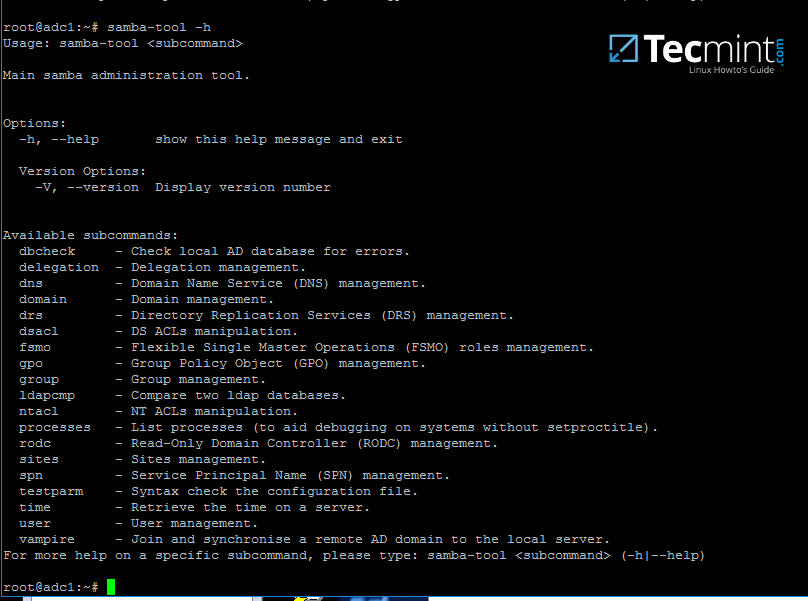 Samba 系列（二）：在 Linux 命令行下管理 Samba4 AD 架构