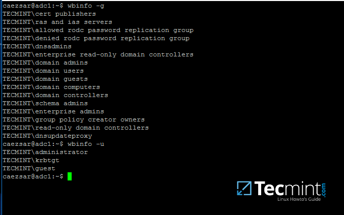 Check Samba4 AD Information