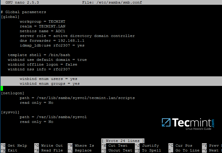 Samba Authentication Using Active Directory User Accounts