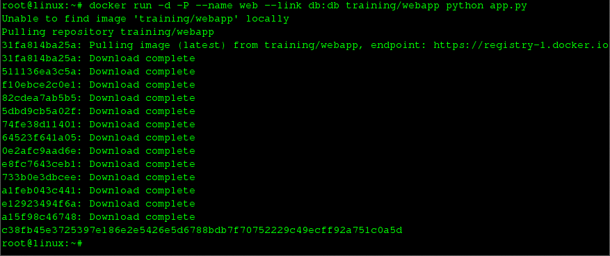 linking two containers