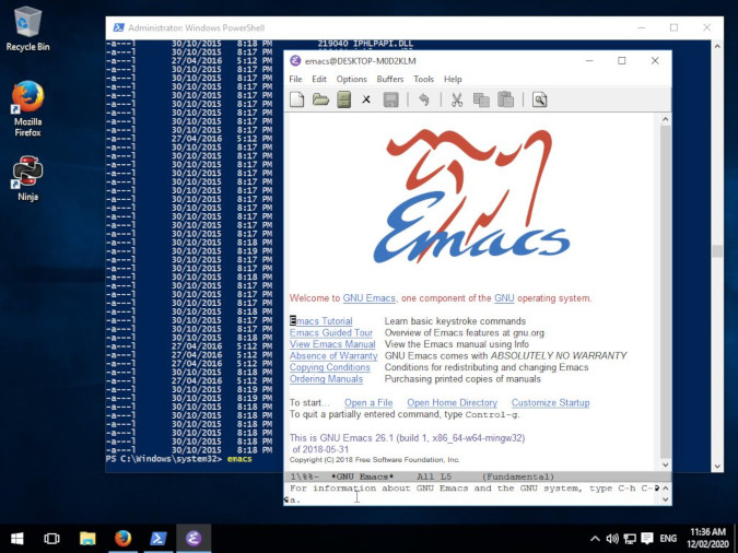 在 Windows 上安装 GNU Emacs