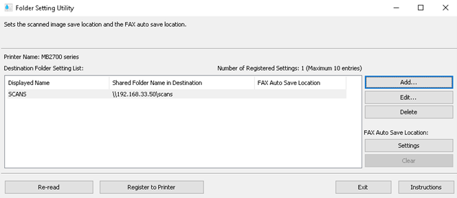 Register to Printer