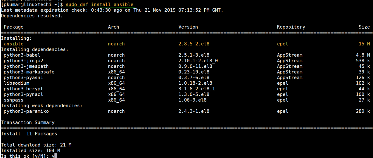 如何在 CentOS 8/RHEL 8 上安装 Ansible（自动化工具）