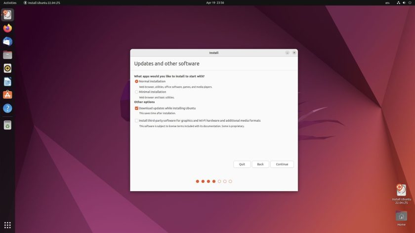 Ubuntu 22.04 LTS：截图