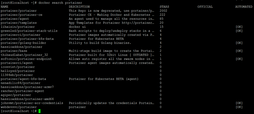 Docker搭建Portainer可视化界面