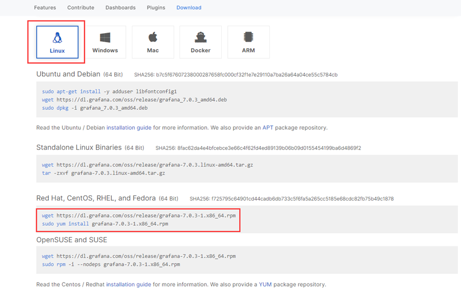 Linux安装可视化工具Grafana-7.0.3（RPM包）