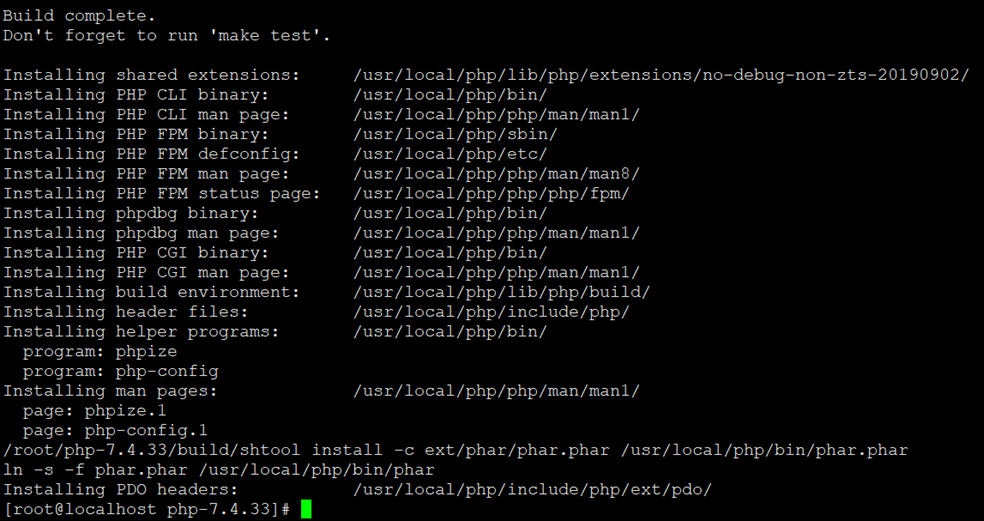Linux源码安装PHP 7.4.33