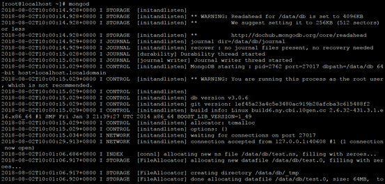 Linux安装MongoDB数据库