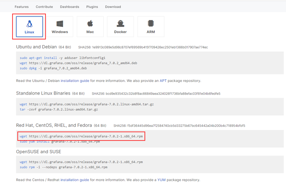 Linux安装可视化工具Grafana-7.0.2（RPM包）